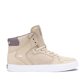 Supra VAIDER Høye Sneakers Dame Grå/Hvite | NO-50466